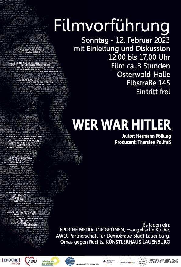 Lauenburg: Filmvorführung ‚Wer war Hitler‘